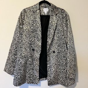 Nine West Animal Print Blazer size M